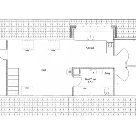 Apartment Hyggelig 1. Sals